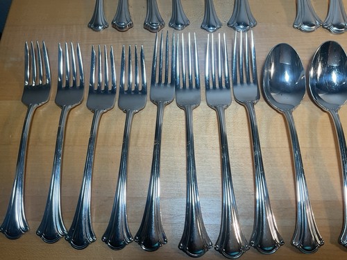 International Resplendence Lyon Edelstahl Besteck 18/10 Lot - 28 Teile - Bild 6 von 12