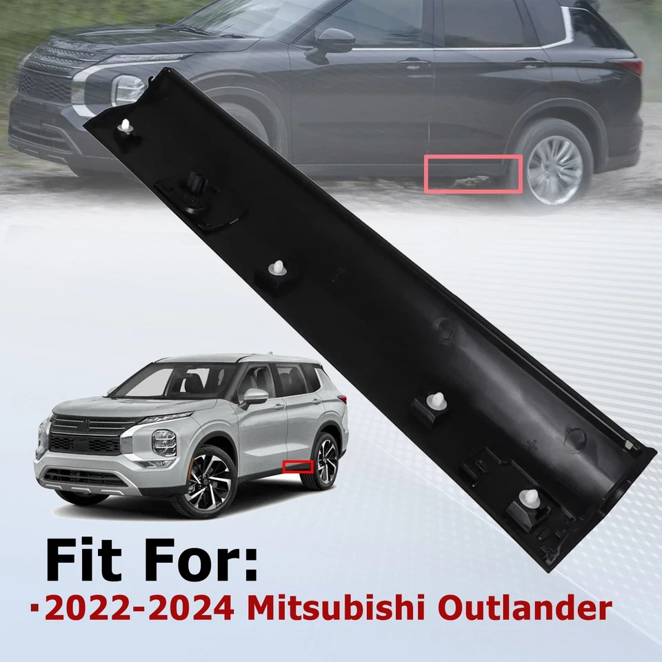 Nueva moldura inferior para puerta trasera izquierda para 22-24 Mitsubishi Outlander y PHEV Foto 3 de 4