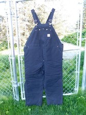 Carhartt 50 x 30 NWT Black Duck Bib Overalls Arctic Quilt Lined USA Made Work
