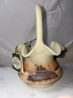 New ListingRare Vintage Fenton Steamboat Ship Ruffled Basket *Marilyn Wagner* Tags