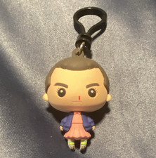 Netflix Stranger Things Eleven Figure Keychain Bag Clip Detachable, Plastic