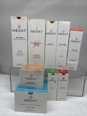 9 PC NEXXT LOT - Anti Acne - Radiance - Purifying - Collagen - Hyaluronic B54
