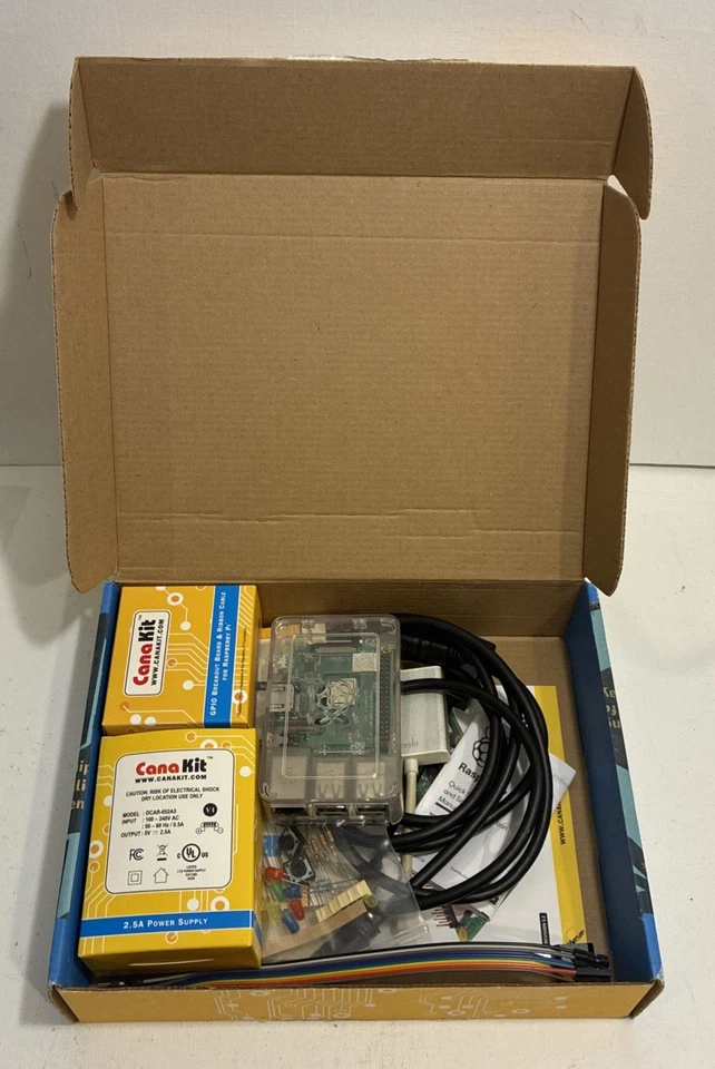 CanaKit Starter Kit Raspberry Pi 3 Model B+ NIB W/ Raspberry Pi For Kids Book - Image 2 of 4
