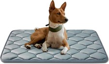 Dog Crate Mats,Soft Kennel Pads Washable with 36.0"L x 23.0"W x 1.2"Th, Grey