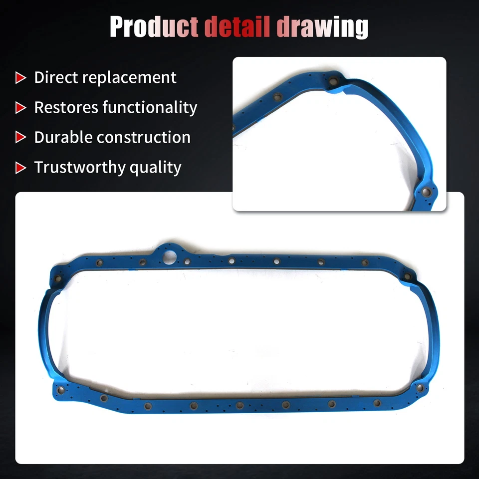 Oil Pan Gasket For Chevrolet Express 1500 GMC Savana 2500 K3500 OS5836 OS6026 Foto 3 de 4