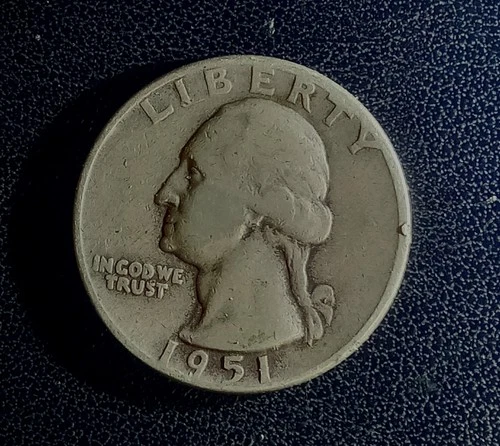 1951 Philadelphia Mint Silver Washington Quarter