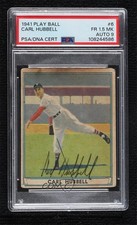 PSA/DNA 1941 Play Ball Carl Hubbell (© on Back) #6 PSA/DNA 1.5 Auto HOF 0q4x