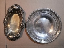 Scrap Sterling Silver Dishes 273 grams