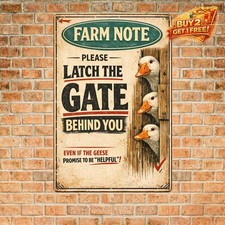 Keep Gate Closed Humorous Chicken Coop Sign For Outdoor Farm Decor 8x12