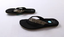REEF Women's Baja Ashley Flip Flops AC2 Black/Textile US: 8 EU: 38.5 UK: 5.5 