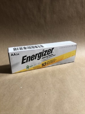 24 Pack! AA Energizer Industrial Alkaline EN91 . LR6 1.5volt