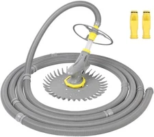 (2024 Upgrade) VINGLI Pool Vacuum Cleaner Automatic Sweeper Swimming Gray 