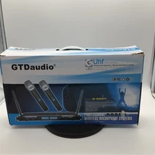 GTDaudio G-622H 2x100 Channel UHF Wireless Hand Held Microphone Mic System