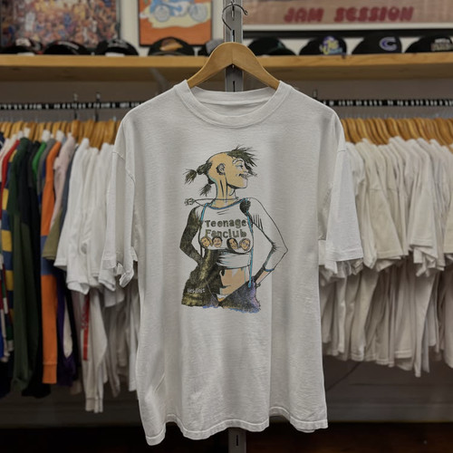 1994 Teenage Fanclub Tank Girl Washed T-Shirt White L