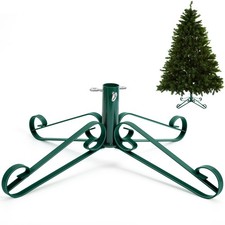 Christmas Tree Stand for Artificial Fake Tree Holder 4 to 8 FT Iron Metal