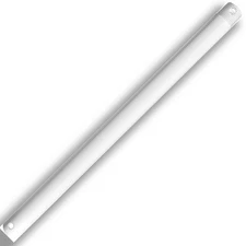16 Inch Ceiling Fan Downrod Threaded, 1 Inch Outer Diameter Matte White Ceili...