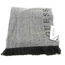 GUESS JEANS Men's Gray Muffler Stole Logo Un Brand /end 