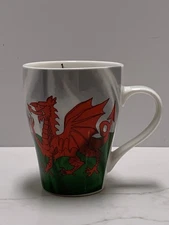 Wales Dragon Fine China Coffee Cup Mug The Leonardo Collection Kitchen 4"