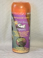 ONE Arctic CHILL ORANGE Towel Cooling Cool Hot Flashes Sport Exercise STAYS COOL