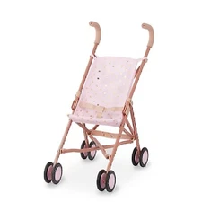 LullaBaby – Doll Stroller – Foldable Frame – Star-Print Design – Baby Doll...