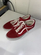 Size 11- VANS Old Skool Red - Never Worn