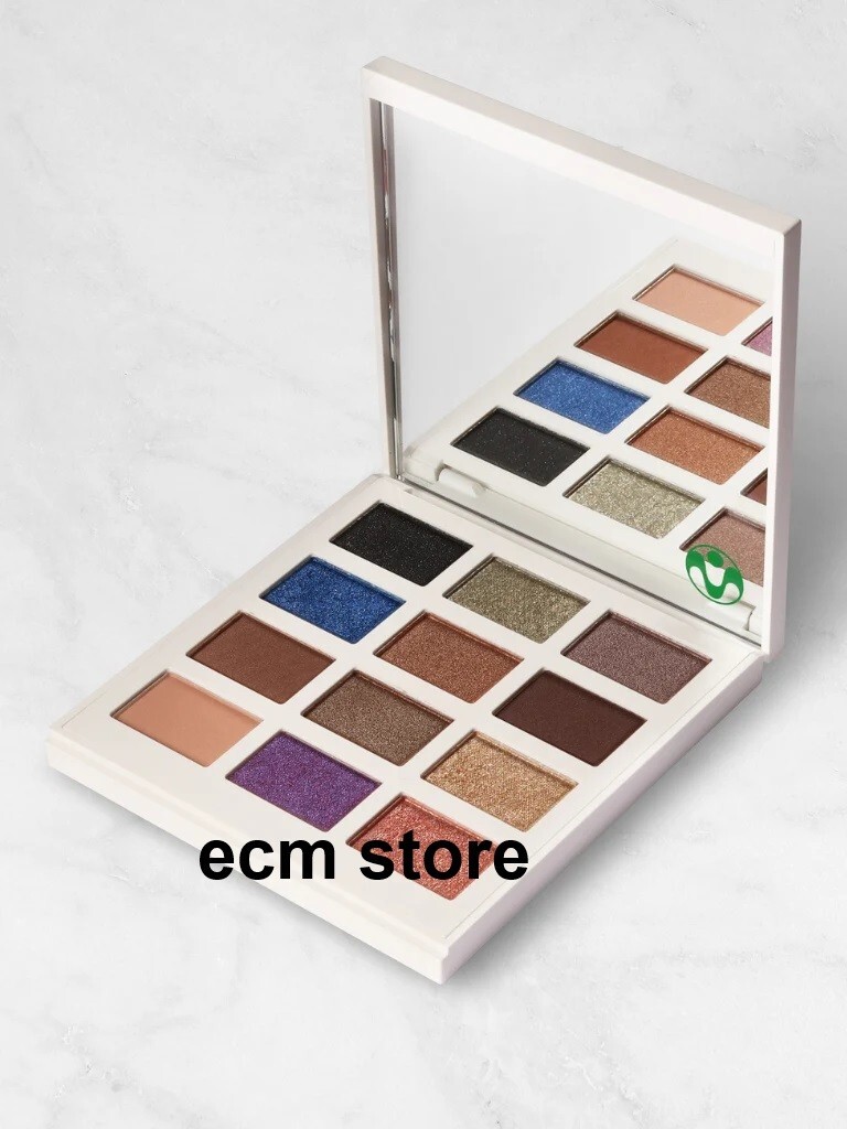 Palette de fards à paupières Sublaïme EBTQ aux textures soyeuses et écrin miroir précieux