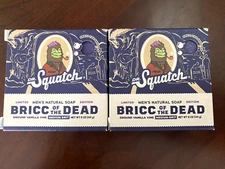 Dr. Squatch Bricc Of The Dead Natural Bar Soap Medium Limited Edition 2 Bars