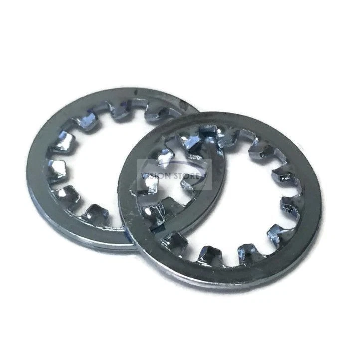 M-POL M3 M4 M5 M6 M8 M10 M12 LOCK WASHERS INTERNAL TOOTHED SERRATED SHAKEPROOF BZP