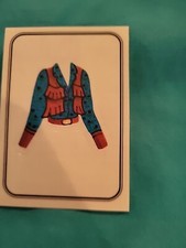 Vintage 1983 PANINI BARBIE 102 ALBUM STICKER Sheet Mattel blue cowboy top