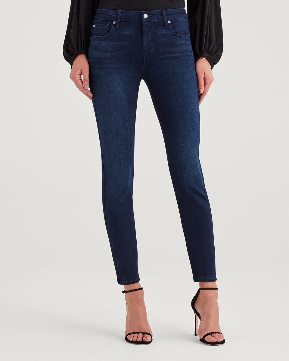 7 for all mankind 7UC90C10U71BH 関税送料込 7 For All Mankind Women's The Skinny Jeans Size 25 NWT Dark