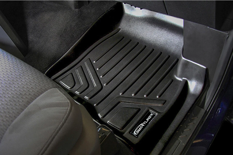 SMARTLINER Custom Fit Floor Mats 2 Row Liner Set 2009-2010 Ford F-150 SuperCab - Image 3 of 4