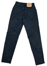 Vintage 90s Levi's 550 Jeans Black Relaxed Tapered Size 6 Misses Medium Stretch