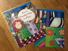 Colorful Happy Girl Quote Front/Back Cover Set for use w/ Erin Condren Planner