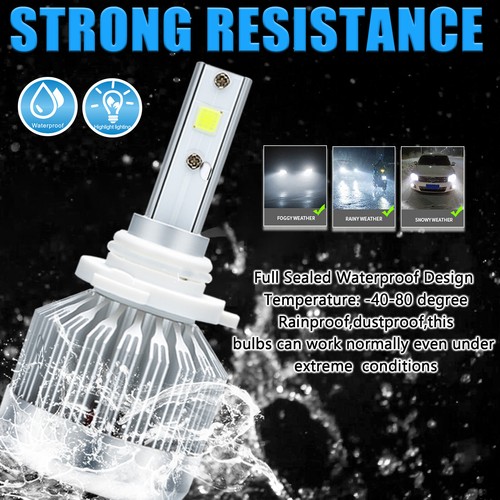 8000K Ice Blue LED Headlight Fog Light Bulbs For Chevy Tahoe Suburban 2007-2014 - Picture 11 of 12