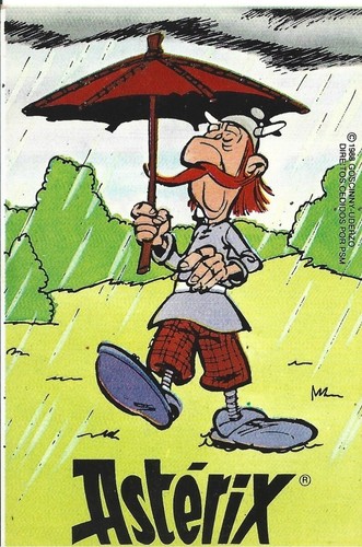 ⭕vtg, pocket calendar 1989 Comic Asterix Obelix Astérix 43 impala