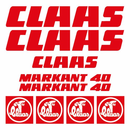 Claas MARKANT 40 square baler decal aufkleber adesivo sticker set | eBay