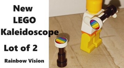 New LEGO Rainbow Vision Kaleidoscope Lot of 2 Wood Pirate Ship Fun Outlook