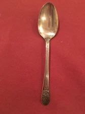 Wm Rogers Mfg Co Extra Plate Silverplate SILVER MIST/MARIGOLD Teaspoon