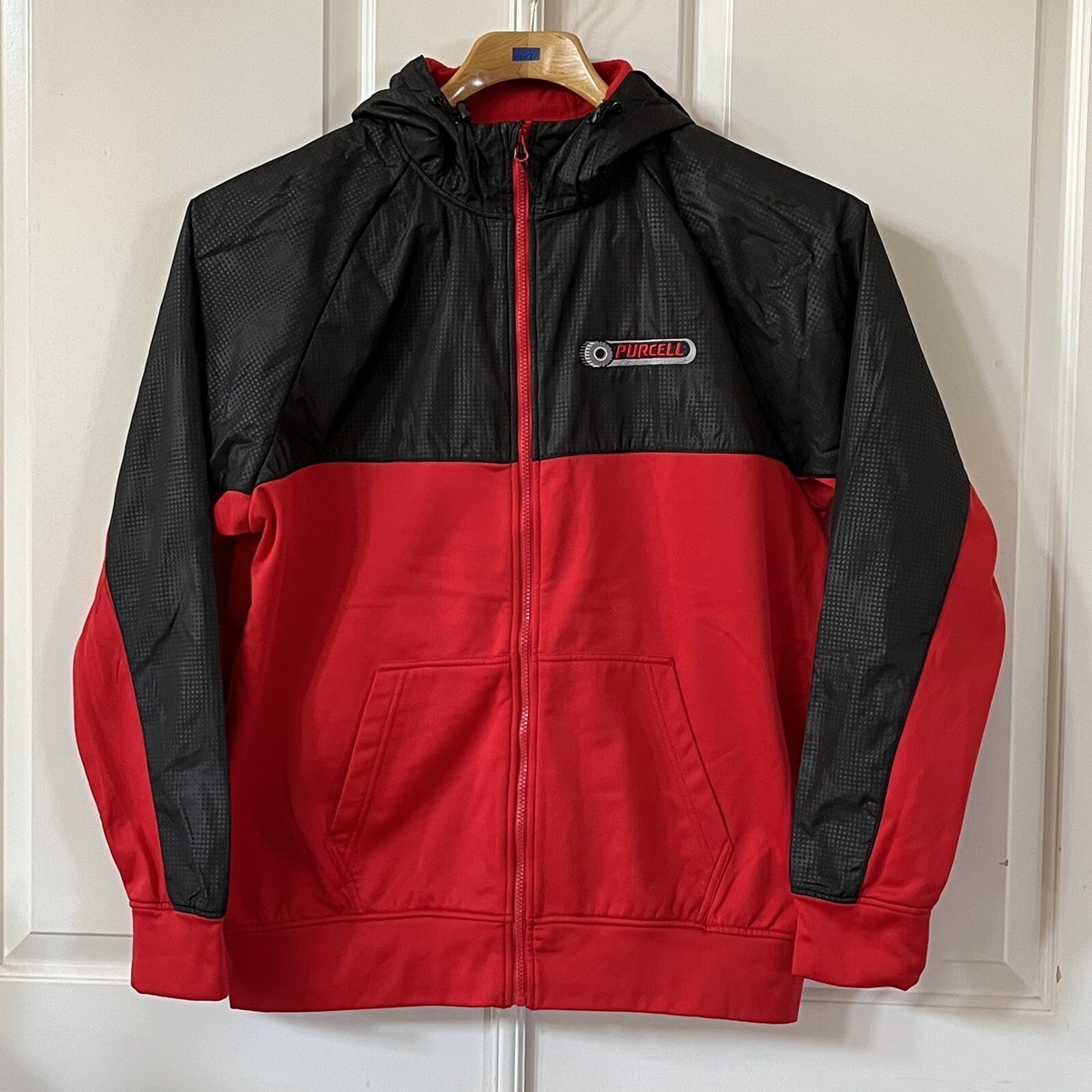 Purcell Employee Sweater Adult XL Red Black Outdoors Zip