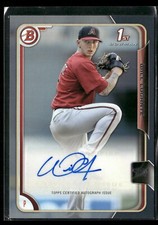 2015 Bowman Prospects #PA-WL Will Locante 1st Silver Auto /499 Diamondbacks