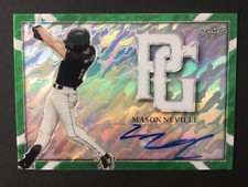 2021 Leaf - (Mason Neville) GREEN MARBLE Auto #1/1 (Perfect Game) Oregon
