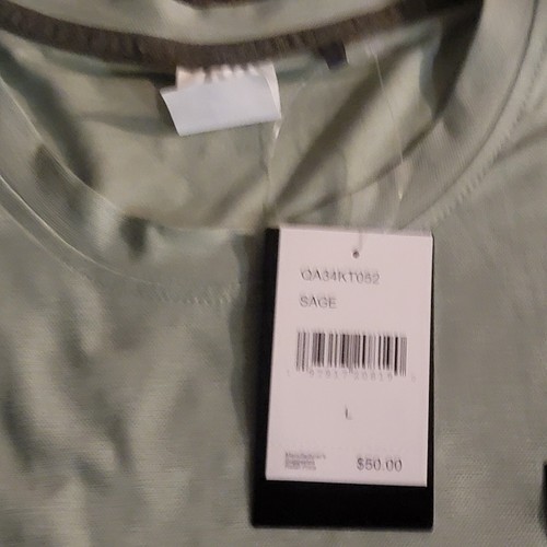 Quicksilver Mens Large L DRYFLIGHT Sage / Gray Breathable Work/Workout Shirt Top - Picture 3 of 8
