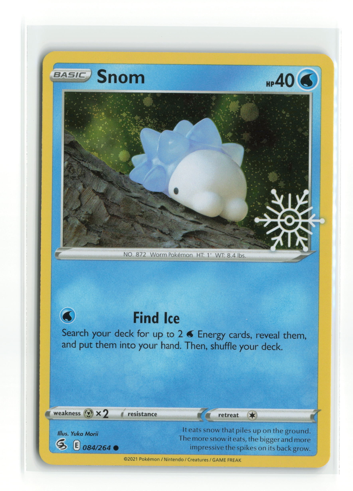 Snom 084/264 Holiday Snowflake Stamped Pokemon TCG NM