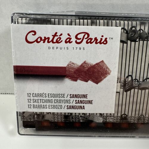 Conté à Paris Sanguine Color Crayons Set Of 12 Assorted New Sealed - Picture 2 of 7