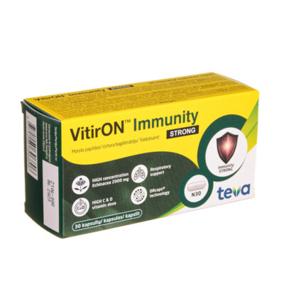 VITIRON Immun Stark 30 Kapseln Atem Unterstützung Vitamin C D Zink Biotin