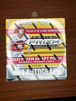 2021 PANINI PRIZM DRAFT PICKS BASEBALL Sealed MEGA Box ELLY WITT DOMINGUEZ WOOD