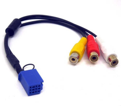 Car CD navigation Audio 6-pin Blue AV Port Connector 3RCA Cable For Toyota Lexus - Picture 3 of 3