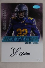 Daniel Scott - 2023 Sage Football Next Level On Card Autograph Blue #1 of 1 