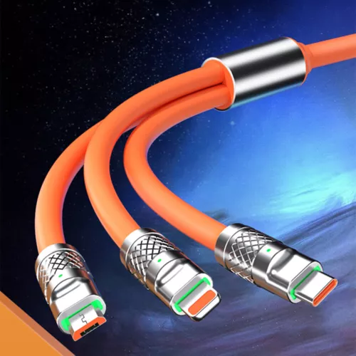 3 in 1 Fast USB Charging Cable Universal Multi Function Cell Phone Charger Cord - Picture 7 of 17