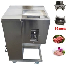 QSJ-A Commercial Meat Slicer with 10mm Double Blade Electric Pork Beef Shredder